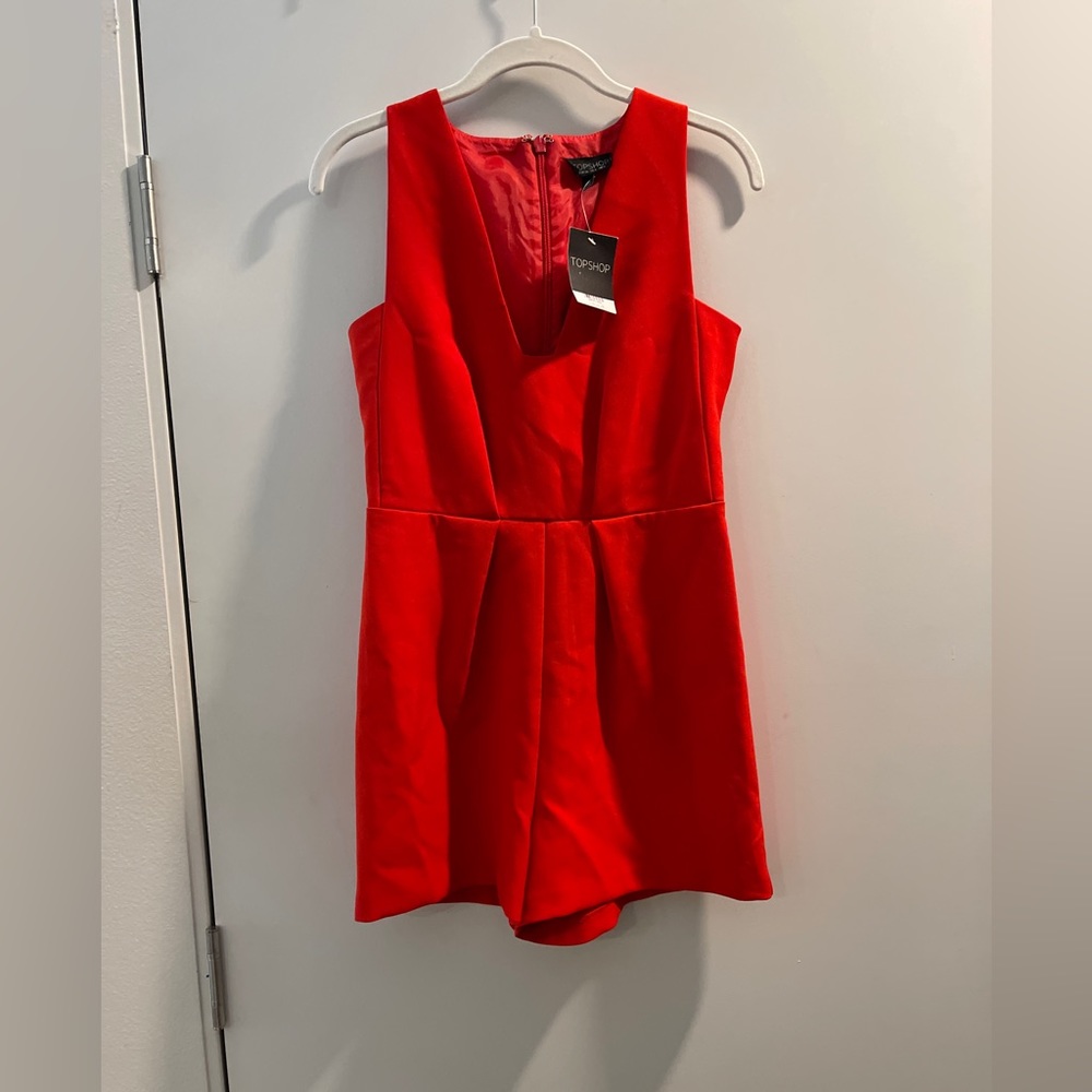NWT Red Topshop Romper